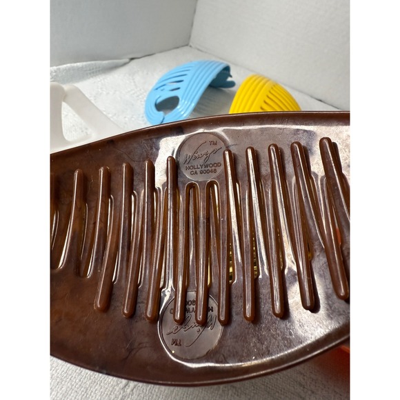 1980 Goody Tizips Hair Combs Vintage Assorted Colors Lot 10 Piece Set plus 3 - Picture 5 of 5